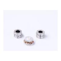 Impex A La Mode Style Spacer Beads Silver/Gold Amber R/stone Mix