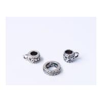 impex a la mode style spacer beads silver squiggle mix