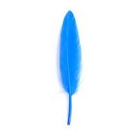 impex duck craft feathers 10cm royal blue