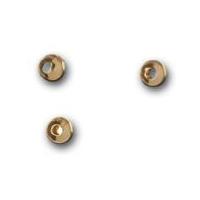 Impex Deluxe Brass Bead Jewellery Findings 3mm Gold