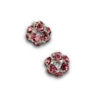 Impex Luxe Czech Crystal Ball Beads Rose Pink