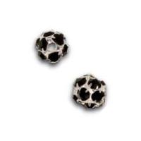 Impex Luxe Czech Crystal Ball Beads Jet