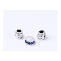 Impex A La Mode Style Spacer Beads Silver Lavender