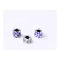 Impex A La Mode Style Spacer Beads Crystal Lilac Dot Mix 2