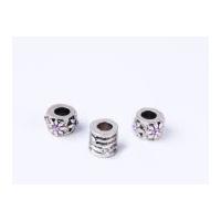 Impex A La Mode Style Spacer Beads Rose Crystal R/stone Mix 3