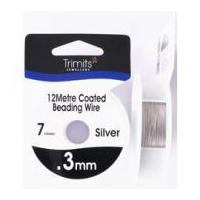 impex coated bead wire 03mm 12m silver