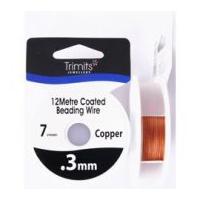 impex coated bead wire 03mm 12m copper