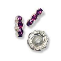 Impex Rhinestone Rondell Spacer Beads