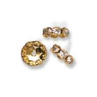 Impex Rhinestone Rondell Spacer Beads