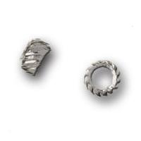 impex deluxe patterned spacer bead jewellery findings silver