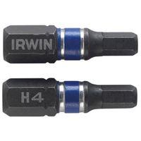 Impact Screwdriver Bits Hex 8 25mm Pack of 2