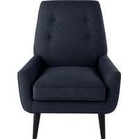 Imogen Accent Chair, Navy Tonal Weave