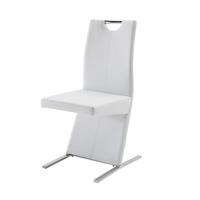 Image Dining Chair In Faux Leather White