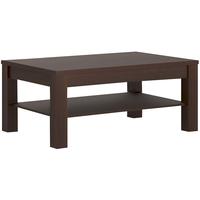 imperial dark mahogany melamine coffee table with shelf