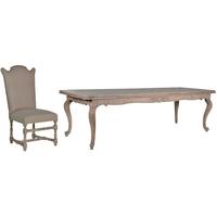Imperial Dining Set - Extending with 6 Linen Chairs