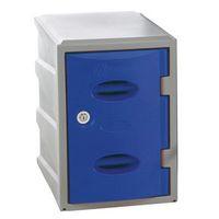 IM PLASTIC LOCKER 450HX320WX460MMDEEP BLUE, KEY LOCK