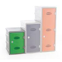 IM PLASTIC LOCKER 450HX320WX460MMDEEP GREEN, KEY LOCK