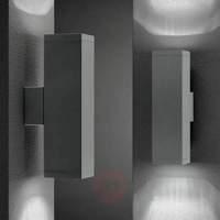 Impressive outdoor wall lamp DUPLEX, grey