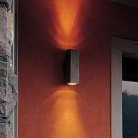 Impressive outdoor wall lamp DUPLEX, anthracite