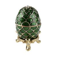 Imperial Egg Trinket Box, Green