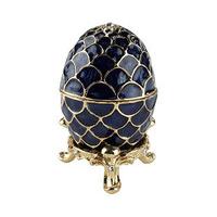 Imperial Egg Trinket Box, Blue