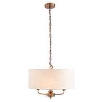 Imogen 3 Light Fitted Ceiling Chandelier