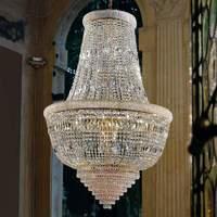 Imposing OSAKA crystal chandelier with gold