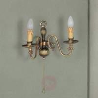 Imke Wall Light Old Brass Two Bulbs