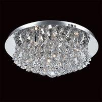 impex parma 8 light crystal flush light cfh01102508ch