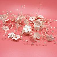 Imitation Pearl Flower Headpiece-Wedding Special Occasion Head Chain Hair Tool 1 Piece