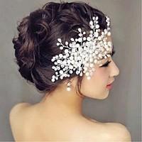 imitation pearl headpiece wedding special occasion hair combs flowers  ...