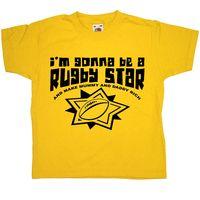im gonna be a rugby star kids t shirt