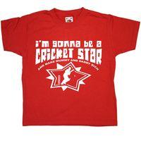 I\'m Gonna Be A Cricket Star - Kids T Shirt
