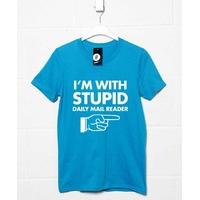I\'m With Stupid Mail Reader - T Shirt by Newscrasher
