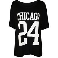 imani chicago 24 baseball top black