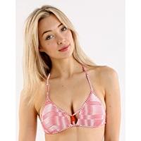 Impulse Halter Triangle Bralette - Guava