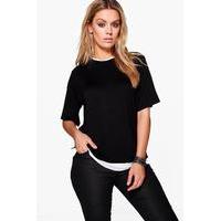 Imogen Double Layer T-shirt - black