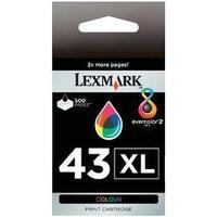 ink cartridge original lexmark 43xl cyan magenta yellow