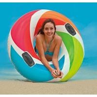 Intex Colour Whirl Tube Heavy Duty Handles Inflatable Swim Pool Fun Tubes Age 9+
