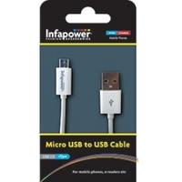 Infapower Micro USB to USB Cable White