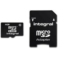 integral micro sd card 4gb with sd adapter class 10