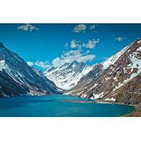 inca lagoon in portillo andes mountains and tasting at san esteban vin ...