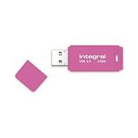 integral neon 32gb usb 30 flash drive pink