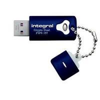 Integral Crypto Dual 8GB USB Flash Drive - FIPS 197 Encrypted