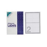 Initiative Laser Ink Jet Label 200 x 144 2 Per Sheet 100 Sheets