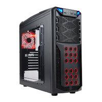 InWin GT1 Black Midi Tower Gaming Case USB3 Toolless Red LED Fan