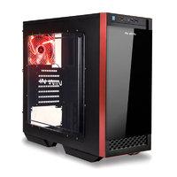 In Win 503 Mid tower Glass front case Led Fan Red & Black