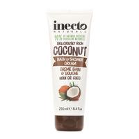 inecto naturals coconut bath shower cream 250ml