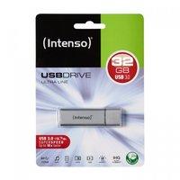 intenso 3531480 32gb ultra line usb 30 flash drive silver