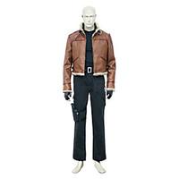 Inspired by Resident Evil Leon Scott Kennedy Video Game Cosplay Costumes Cosplay Suits Solid Brown Long SleeveCoat / Vest / Pants /